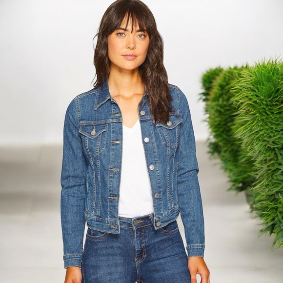 NWT Falls Creek Denim Distressed Jacket - Picture 6 of 16